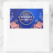 Veteranentag Rechteckiger Aufkleber (Tasche)