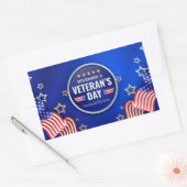 Veteranentag Rechteckiger Aufkleber (Umschlag)