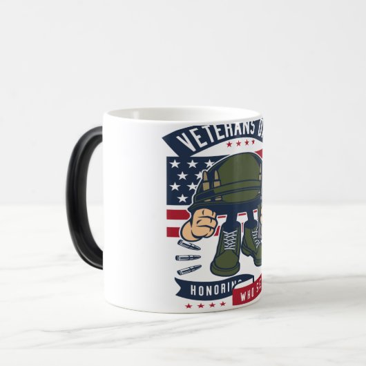 Veteranentag Verwandlungstasse (Vorderseite Links)