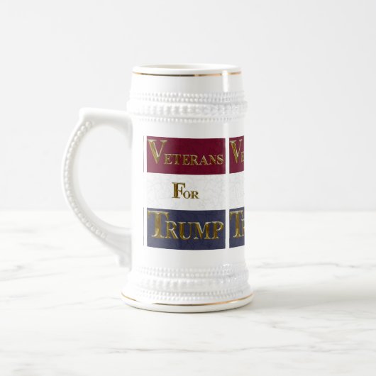 VETERANER FÜR TRUMP BIERGLAS (Links)