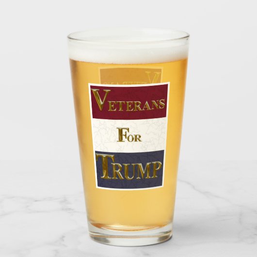 VETERANER FÜR TRUMP GLAS (Vorne (Gefüllt))