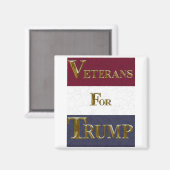 VETERANER FÜR TRUMP MAGNET (Vorderseite/Rückseite)