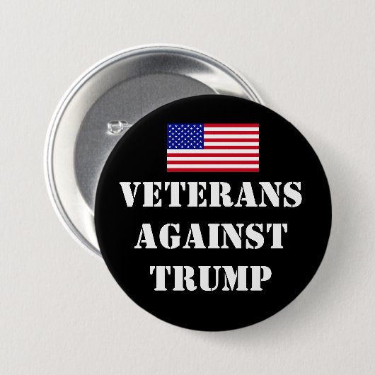 Veterans Against Trump Button (Vorne & Hinten)