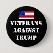 Veterans Against Trump Button (Vorderseite)