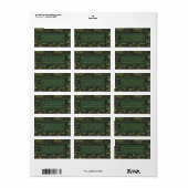 Veterans Army Military Return Address Label Adressaufkleber (Vorne)