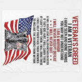 VETERANS CREATE FLEECEDECKE (Vorderseite (Horizontal))