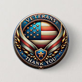 Veteran's Dankeschön Day Button (Vorderseite)
