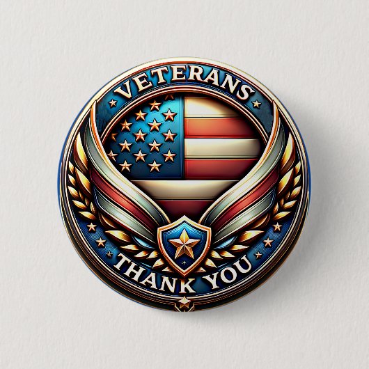 Veteran's Dankeschön Day Button (Vorderseite)