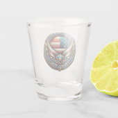 Veteran's Dankeschön Day Schnapsglas (Rückseite)