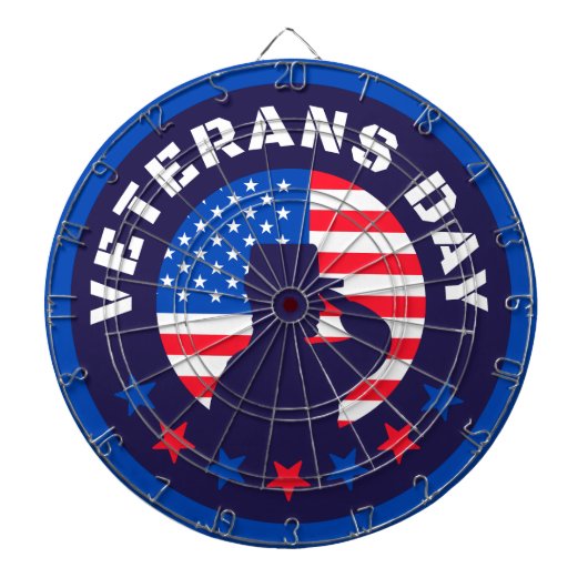 Veterans-Dartboard Dartscheibe (vorne)