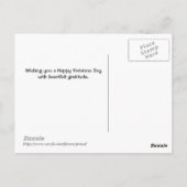 Veterans Day American Flag and Eagle Postcard Postkarte (Rückseite)