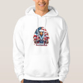 Veterans Day American Flag Merica Patriotic Eagle Hoodie (Vorderseite)