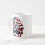 Veterans Day American Flag Merica Patriotic Eagle Kaffeetasse (Vorderseite Links)