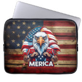 Veterans Day American Flag Merica Patriotic Eagle Laptopschutzhülle (Vorderseite)