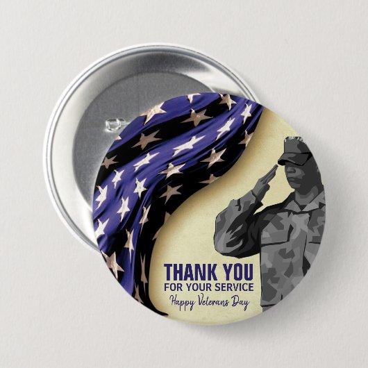 VETERANS DAY BUTTON (Vorne & Hinten)