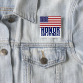Veterans Day Button - USA Flag (Beispiel)