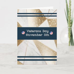 Veterans Day Card Designer Imitate Gold Hintergrun Karte