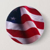 Veteran's Day Danke, Patriotic American Flag Button (Vorderseite)