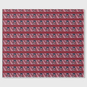 Veteran's Day Danke, Patriotic American Flag Geschenkpapier (Flach)