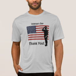 Veterans Day Danke! Soldier American Flag T-Shirt
