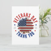 VETERANS DAY FEIERTAGSKARTE (Stehend Vorderseite)