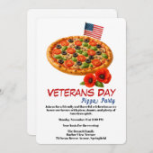 Veterans Day | Fish and chips Celebration Einladung (Vorne/Hinten)