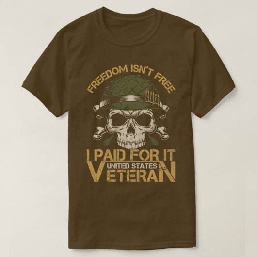 Veterans Day Freedom Soldier T-Shirt (Design vorne)