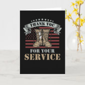 Veterans Day Gift Vielen Dank für Ihren Service Karte (Gelbe Blume)