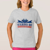 Veterans Day Girl T-Shirt (Vorderseite)