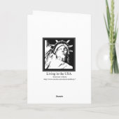 Veterans Day Grußkarte Karte (Rückseite)