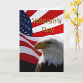 Veterans Day Grußkarte Karte (Gelbe Blume)