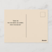 Veterans Day - Honor And Remember Postkarte (Rückseite)