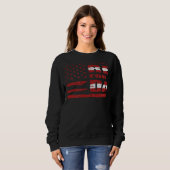 Veterans Day I Back The Red For My Dad Sweatshirt (Vorne ganz)