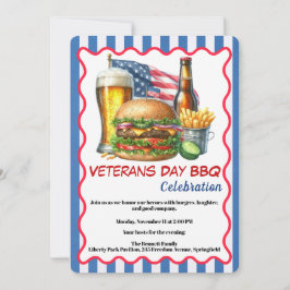 Veterans Day Invitation | Honoring Heroes BBQ Einladung