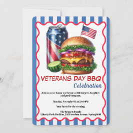 Veterans Day Invitation | Honoring Heroes BBQ Einladung