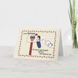 Veterans Day Mailbox Patriotic, Denken Sie an Sie, Karte