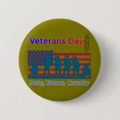 Veterans Day olive Button (Vorderseite)
