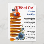Veterans Day | Pancake Breakfast Celebration Einladung (Vorne/Hinten)
