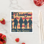 Veterans Day Paper Napkin Serviette (Beispiel)