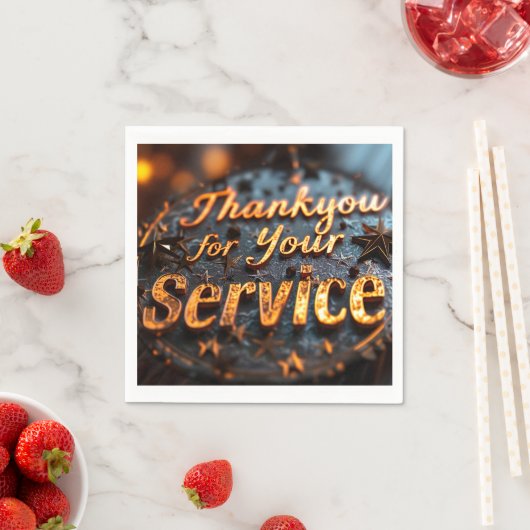 Veterans Day Paper Napkin Serviette (Beispiel)