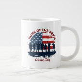 Veterans Day Patriotic Tee Jumbo-Tasse (Rechts)