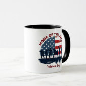 Veterans Day Patriotic Tee Tasse (VorderseiteRechts)