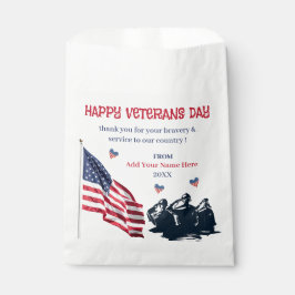 Veterans Day Patriotic USA Flag Vielen Dank Geschenktütchen