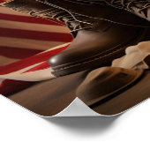 Veterans Day patriotische digitale Printposter Poster (Ecke)