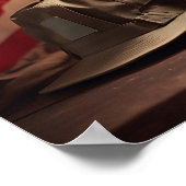 Veterans Day patriotische digitale Printposter Poster (Ecke)