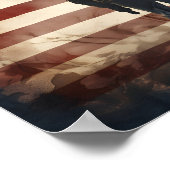 Veterans Day patriotische digitale Printposter Poster (Ecke)