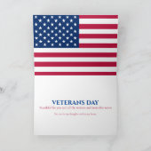 Veterans Day Poppy Field Card Karte (Innenseite)