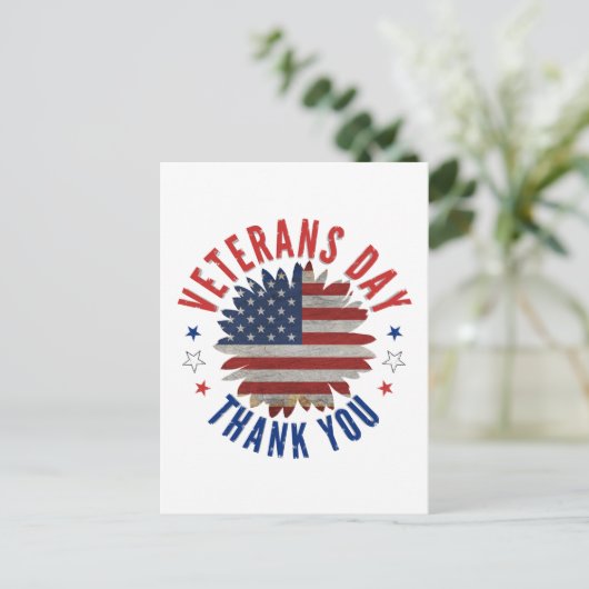 VETERANS DAY POSTKARTE (Stehend Vorderseite)