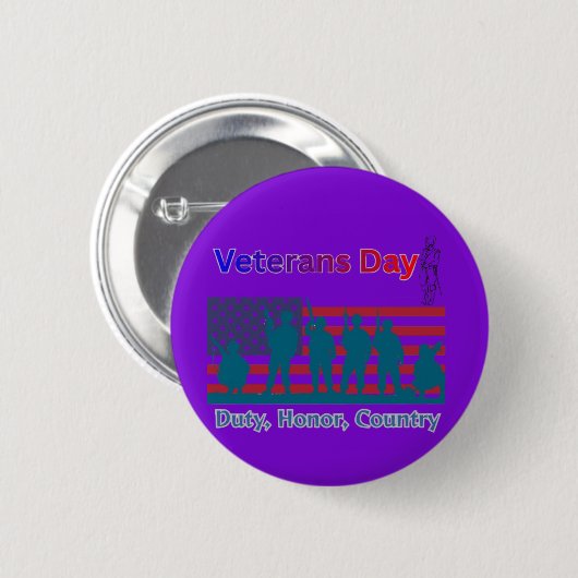 Veterans day purple button (Vorne & Hinten)