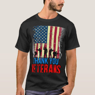 Veterans Day Red Poppy Blume Vielen Dank an Sie Am T-Shirt